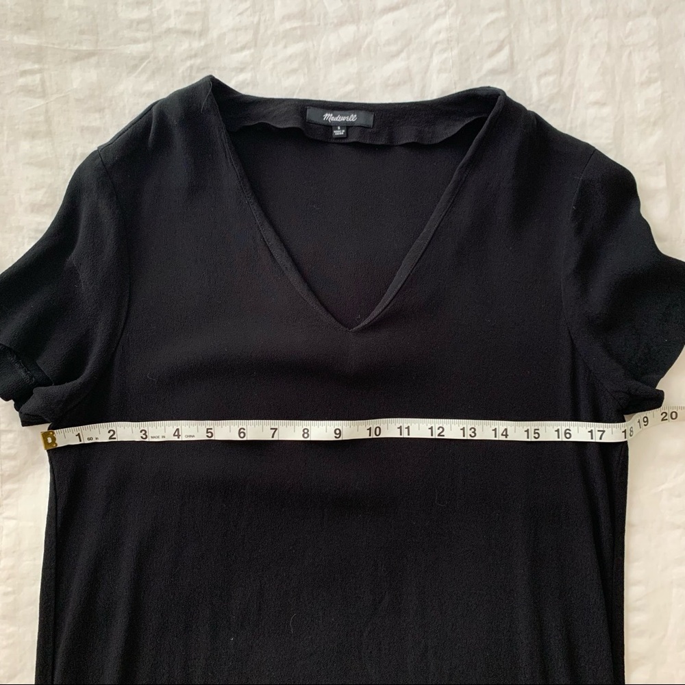 Madewell Black Side Button Easy Dress - Picture 11 of 12